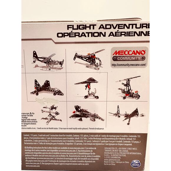 Meccano Maker System Flight Adventure Makes 10 Models 8+Yrs NIB - Picture 5 of 6